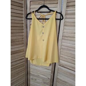 Shein Curve 1Xl Summer Tank Top Yellow